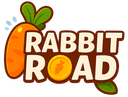 Logotipo Rabbit Road - Juego del conejo Logotipo Rabbit Road - Juego del conejo